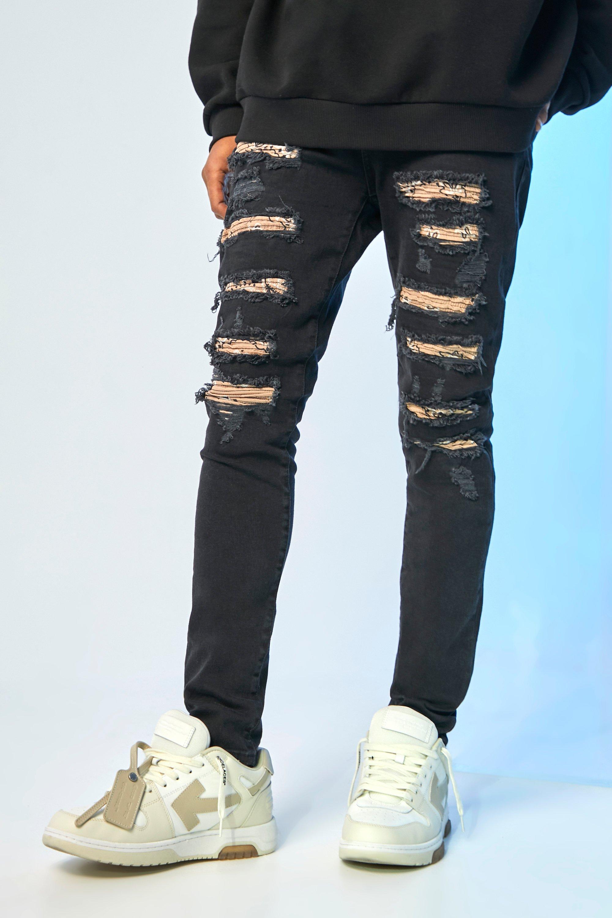 biker jeans stretch